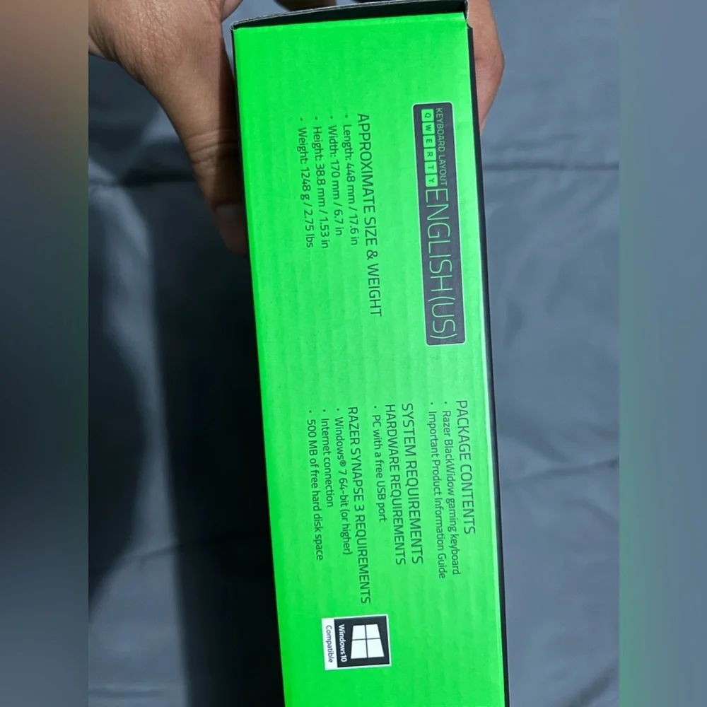 RAZER aGREEN SWITCHES TACTILE AND CLICKY